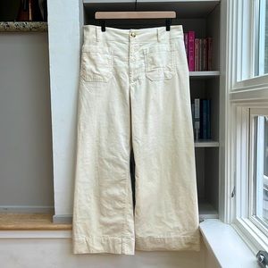 Maeve Anthropologie Colette Cropped Corduroy Pants 32